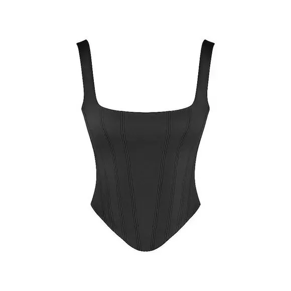 HOUSE OF CB Rafa Satin Longline Corset Top Size Large - Picture 8 of 12